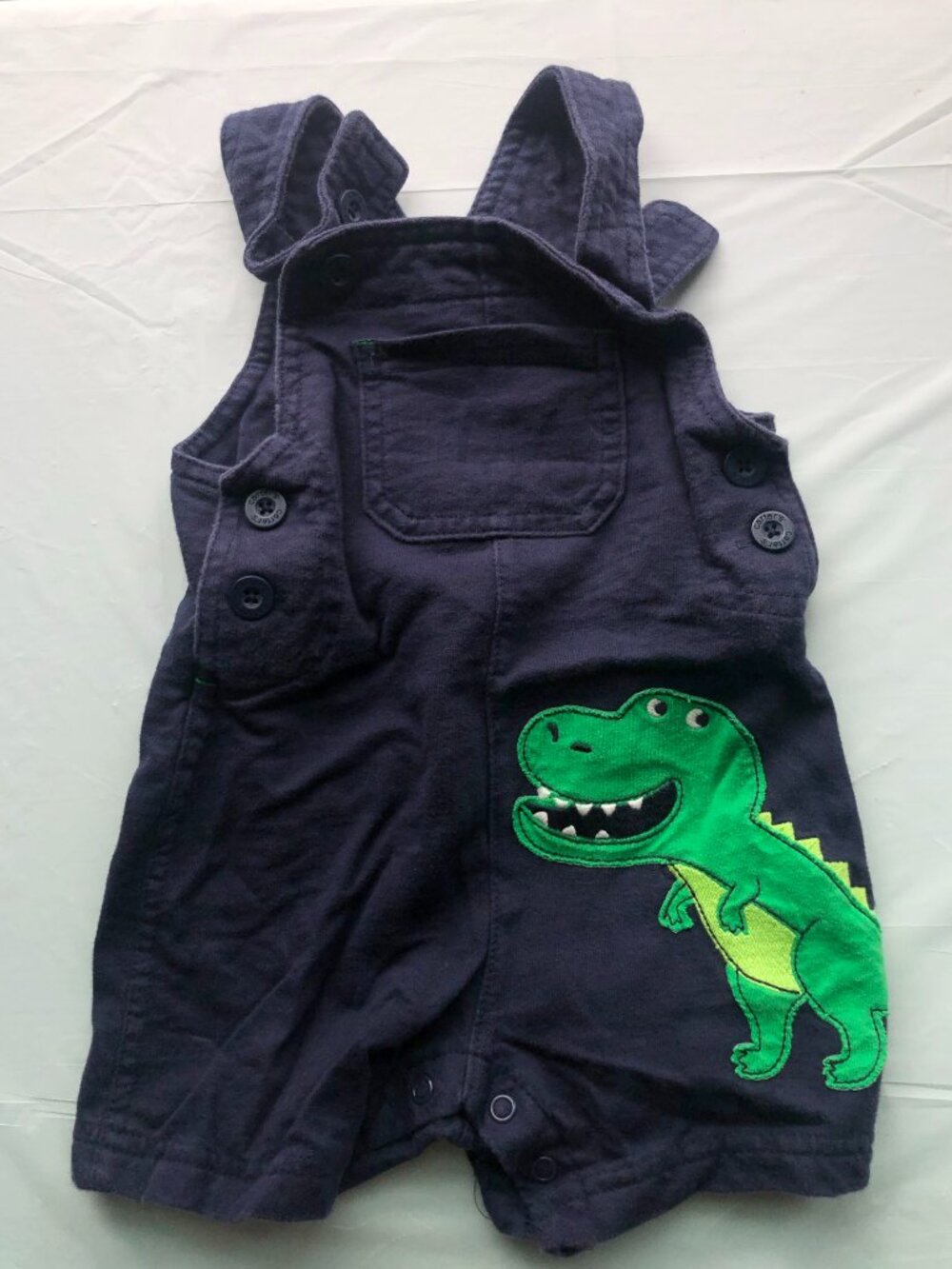 12-Months Carter's Dark Blue Jumper w/Dinosaur; UBG; Ready to bundle & ship!